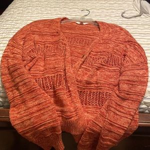Orange knit sweater